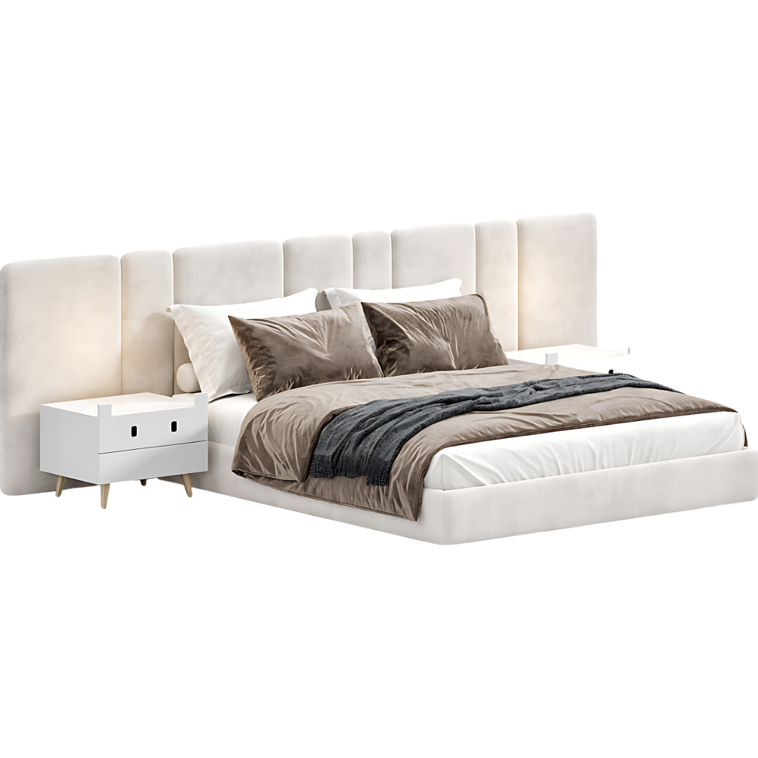 Garnet Bed W/2 Side Tables