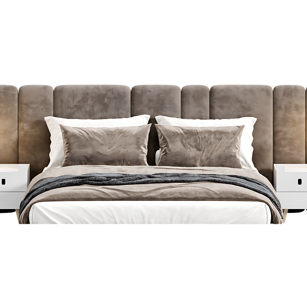 Garnet Bed W/2 Side Tables