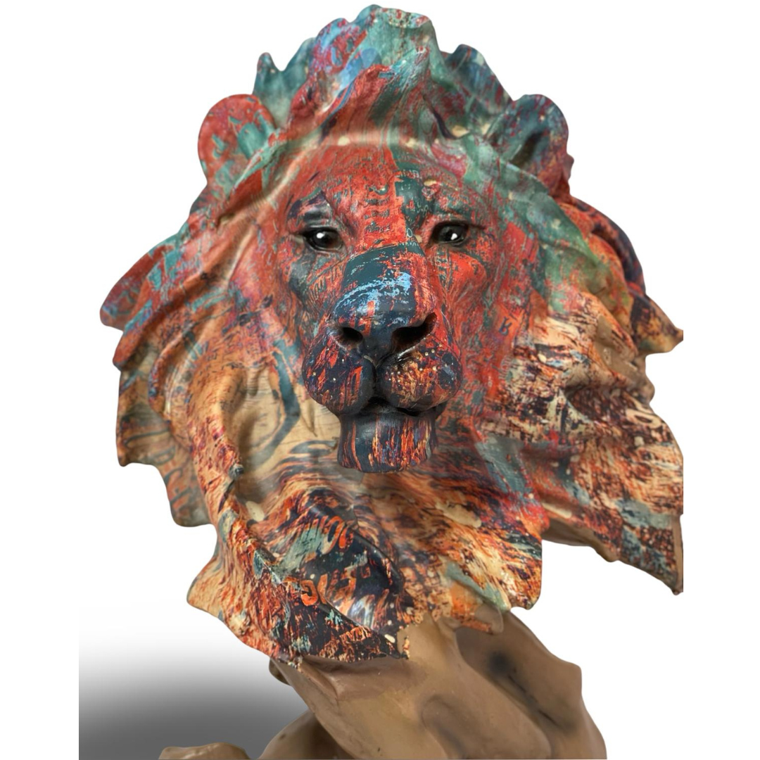 Mufasa Abstract Lion Sculpture