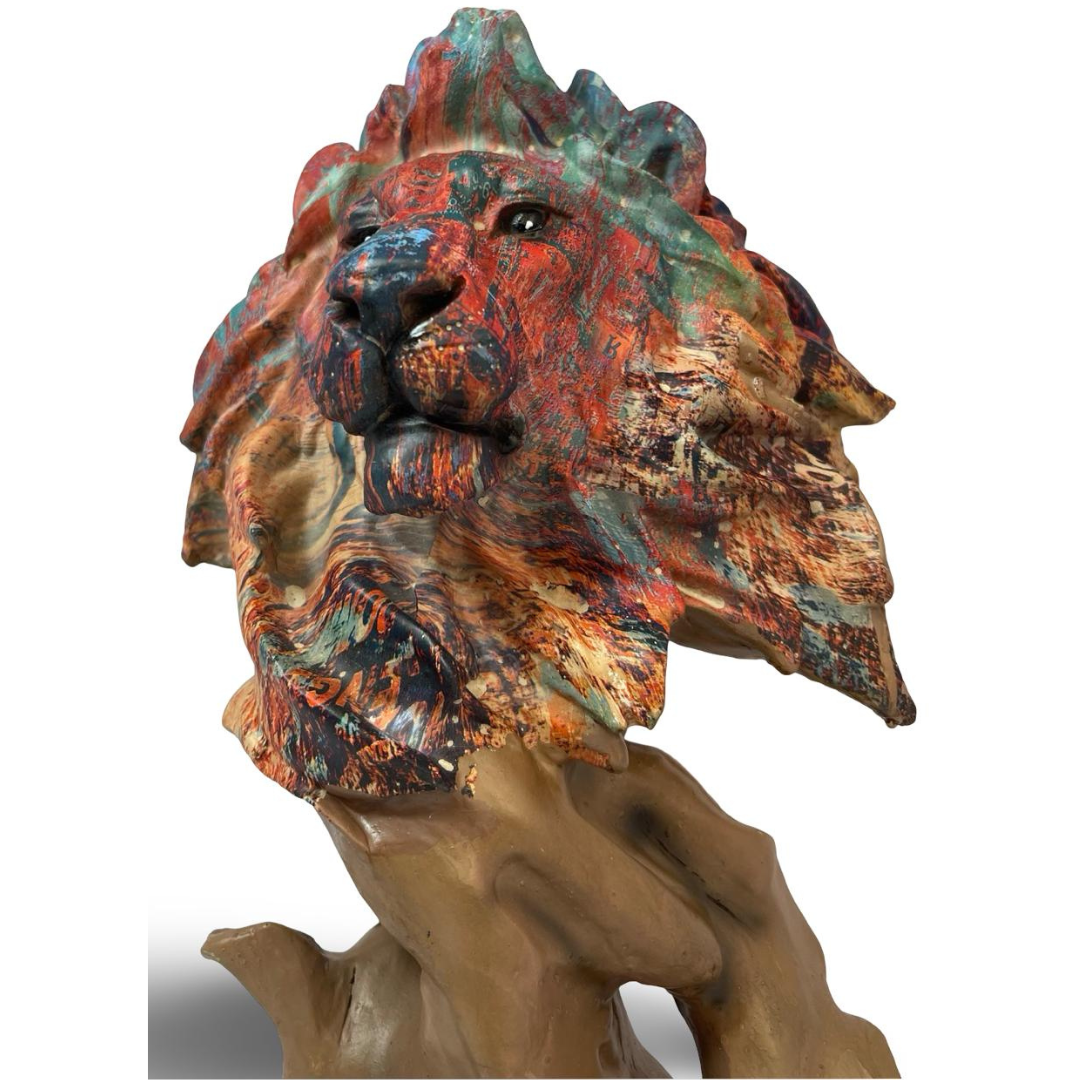 Mufasa Abstract Lion Sculpture