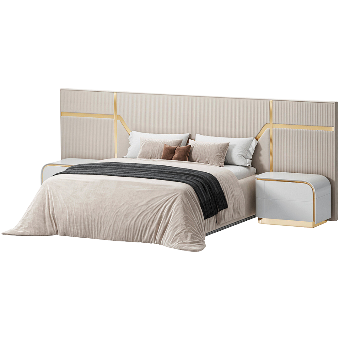 Venus Bed W/2 Side Tables