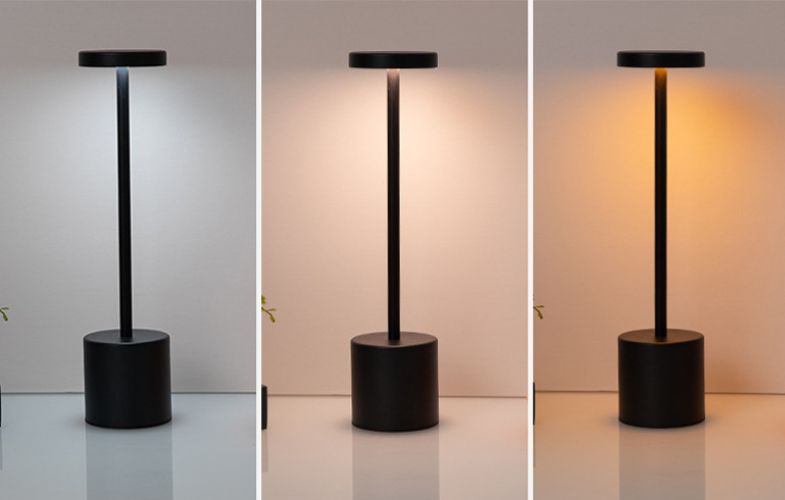 GOTHAM Lamp — Matte Black, Rechargeable Touch Lamp