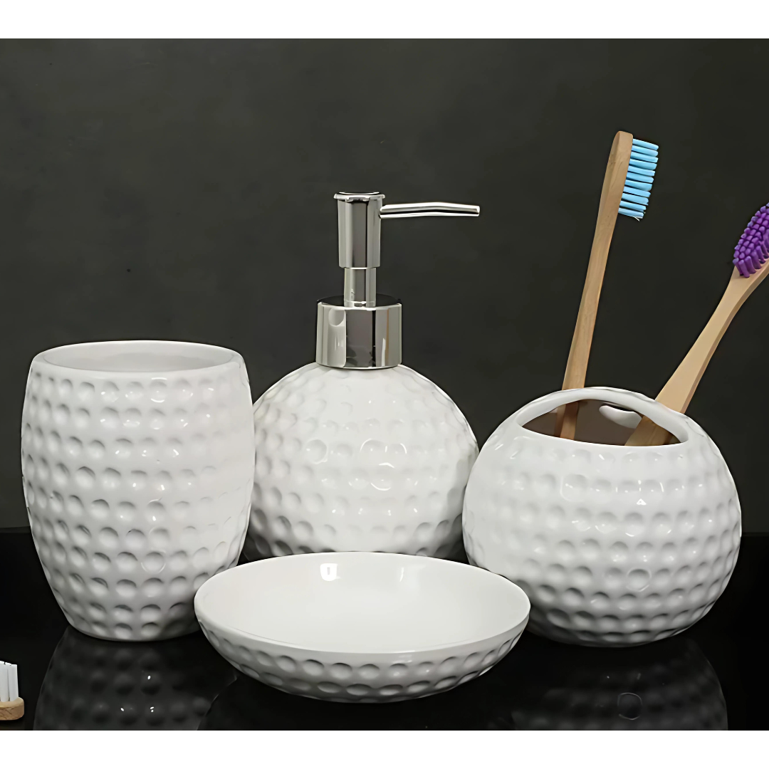 Emboss Textured Bathroom Set