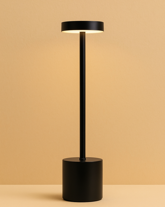 GOTHAM Lamp — Matte Black, Rechargeable Touch Lamp