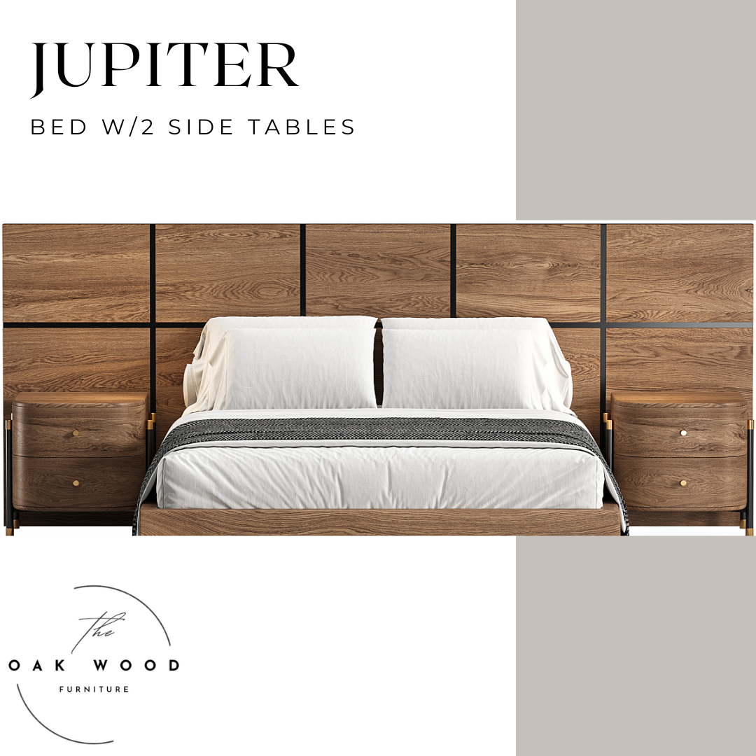 Jupiter Bed W/2 Side Tables