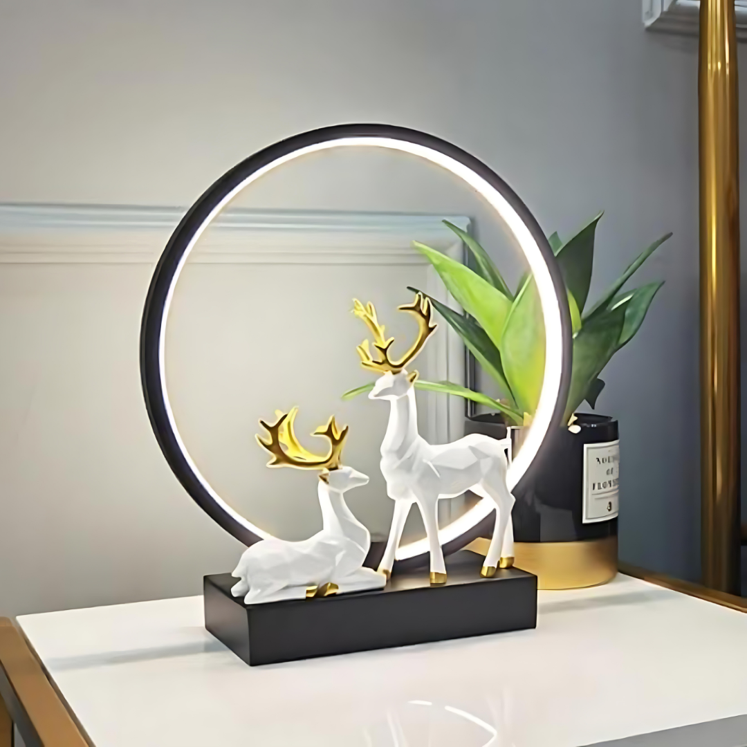 Majestic Antler Deer Lamp