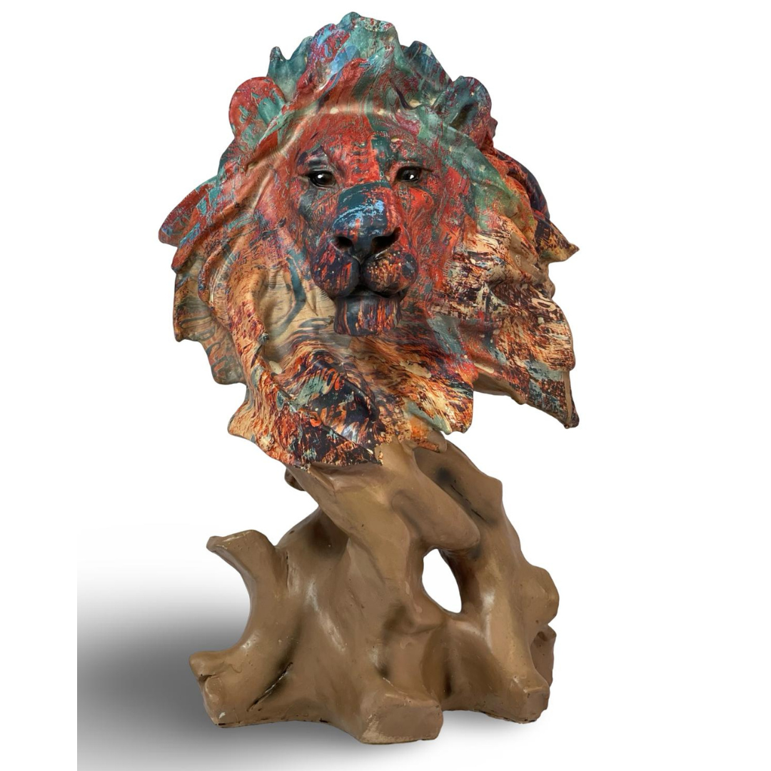 Mufasa Abstract Lion Sculpture