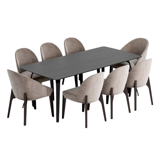 Silo Dinning Table W/8 Chairs