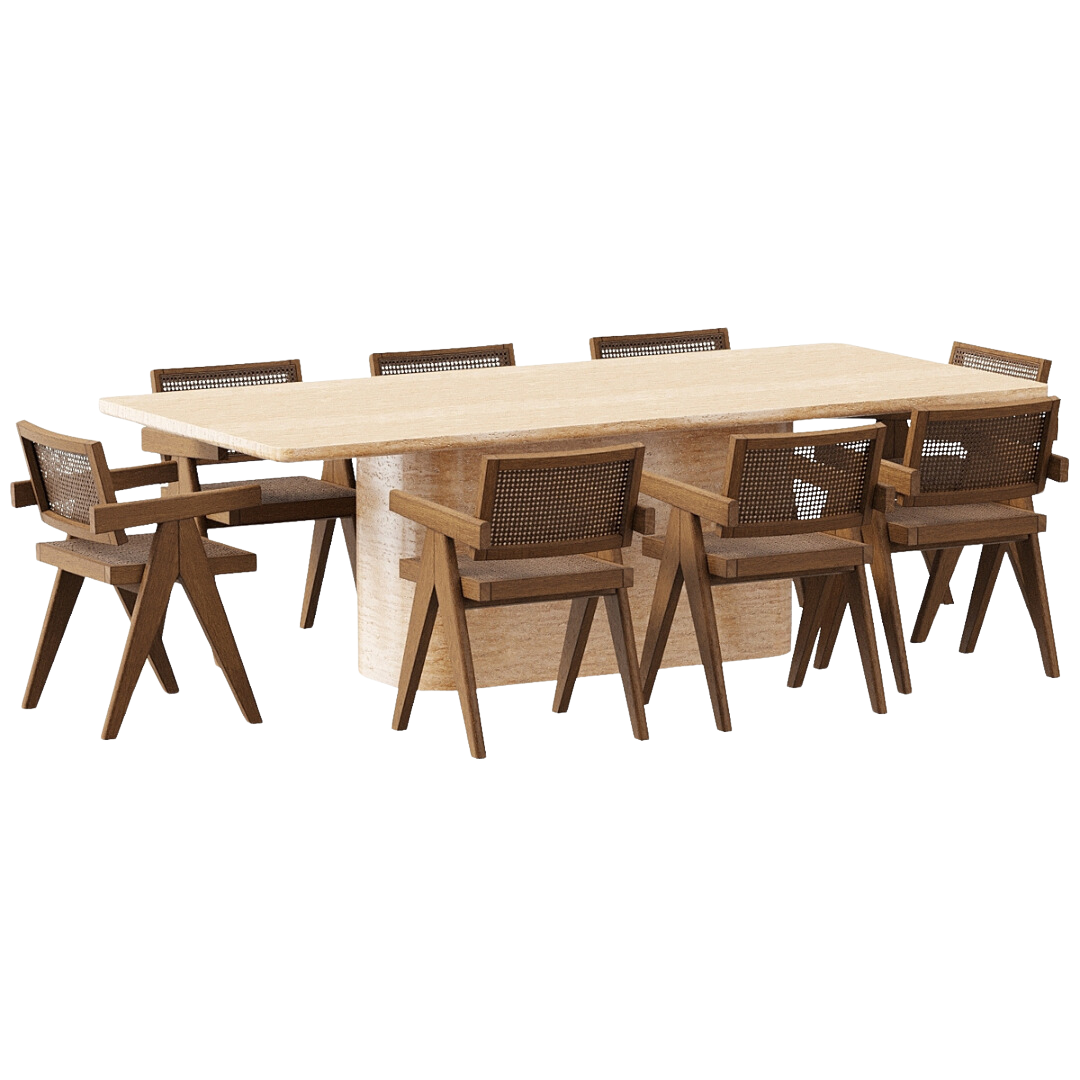 Verona Dinning Table W/8 Chair